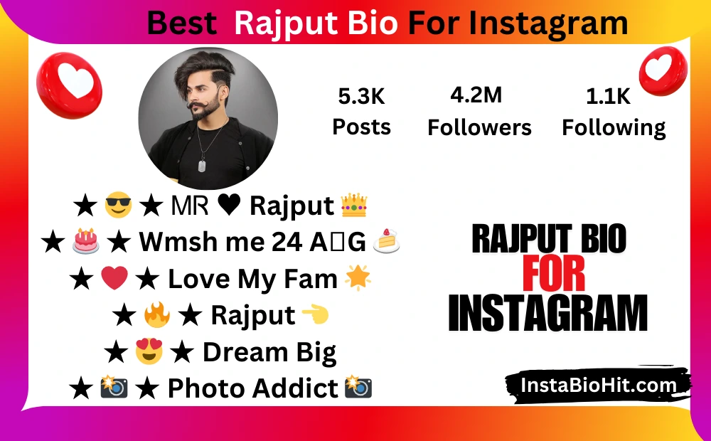 Rajput Bio For Instagram