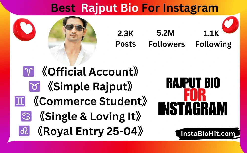 Rajputana Bio For Instagram