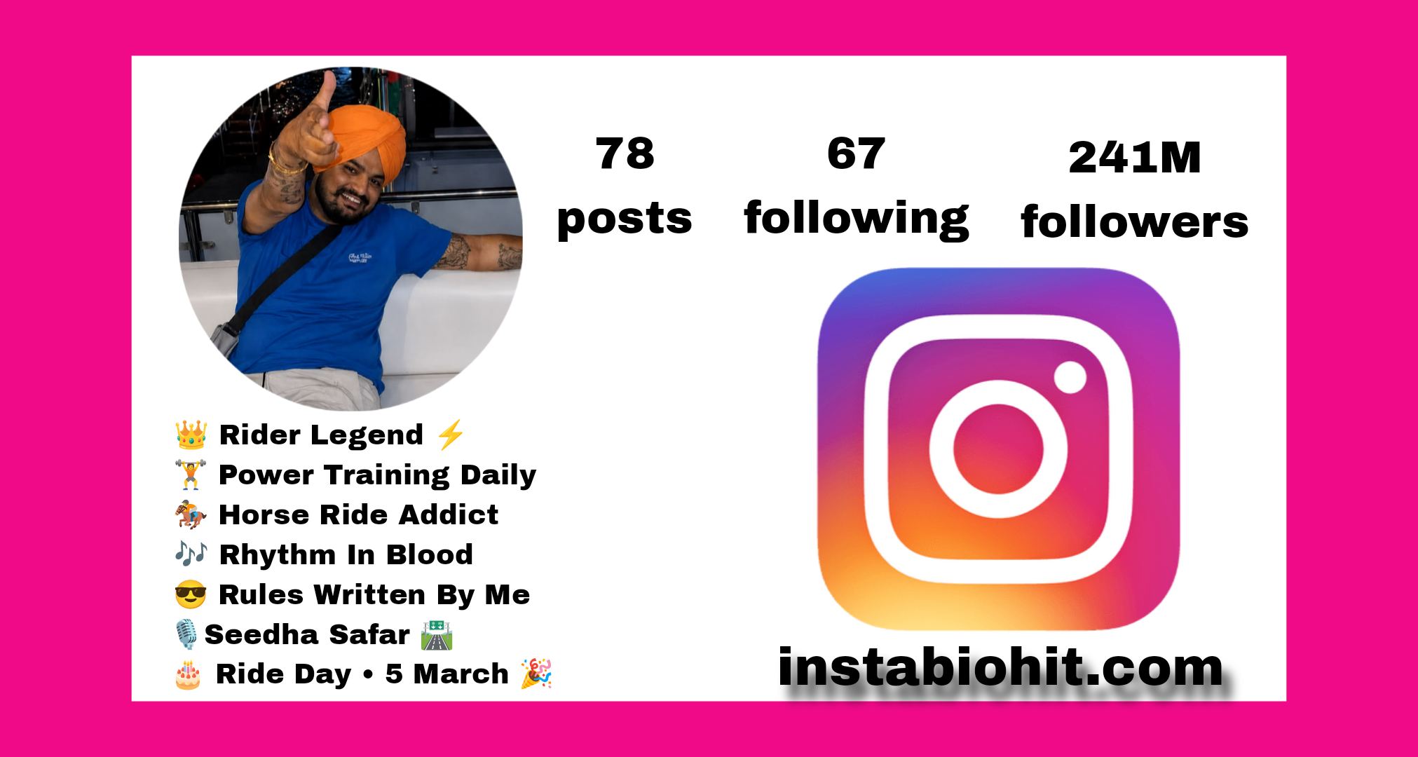Best {228+} Sidhu Moose Wala Instagram Bio 2026 | Punjabi Style Mix