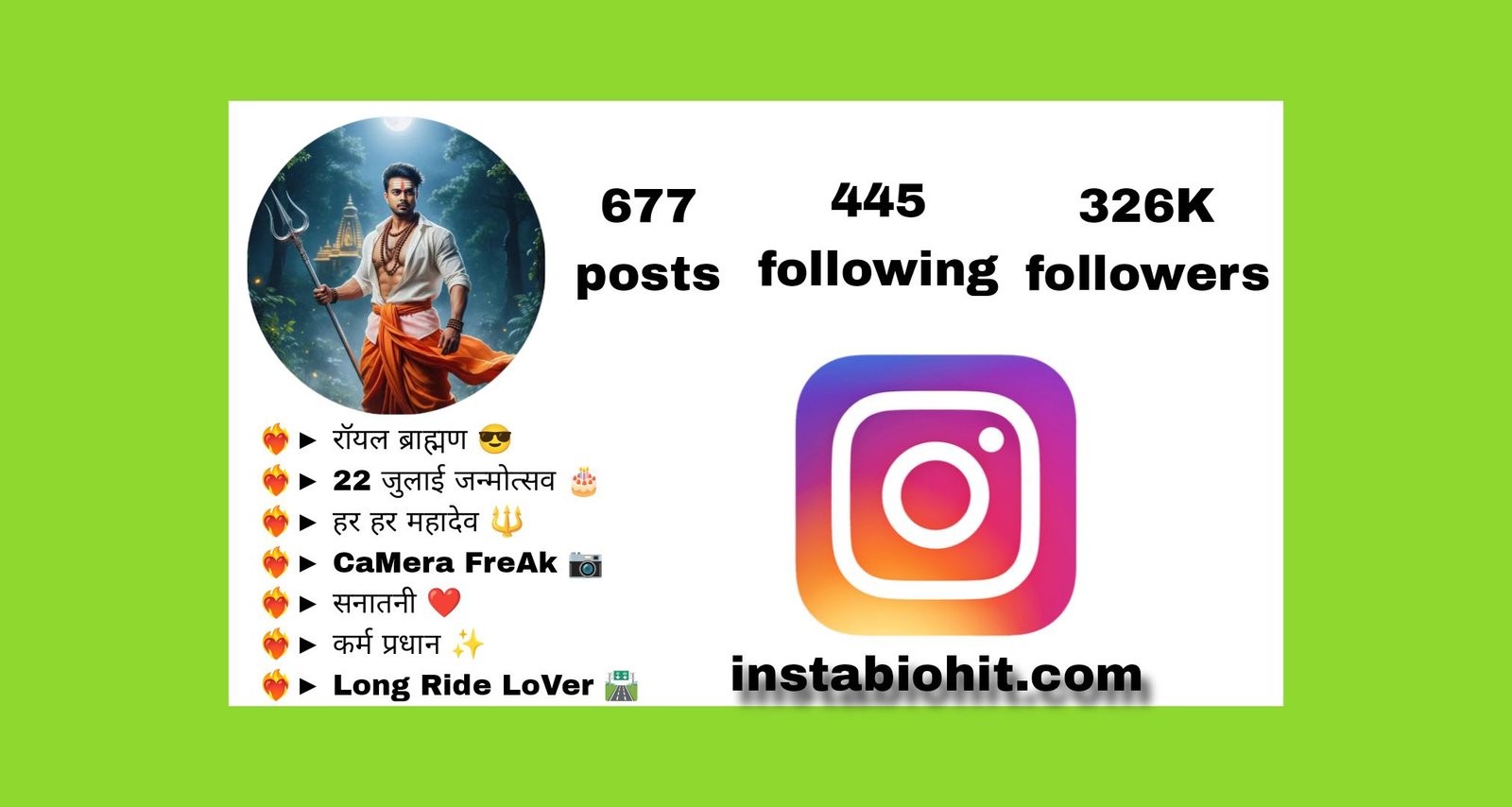 129+ Best Brahman Bio In Hindi Stylish For Instagram Boy 2026