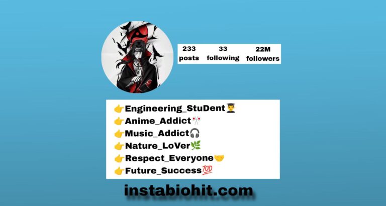 435+ Best Anime Bio For Instagram (Boys And Girls) : Ready To Copy And Paste