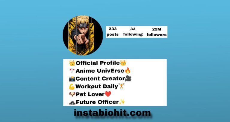 435+ Best Anime Bio For Instagram (Boys And Girls) : Ready To Copy And Paste