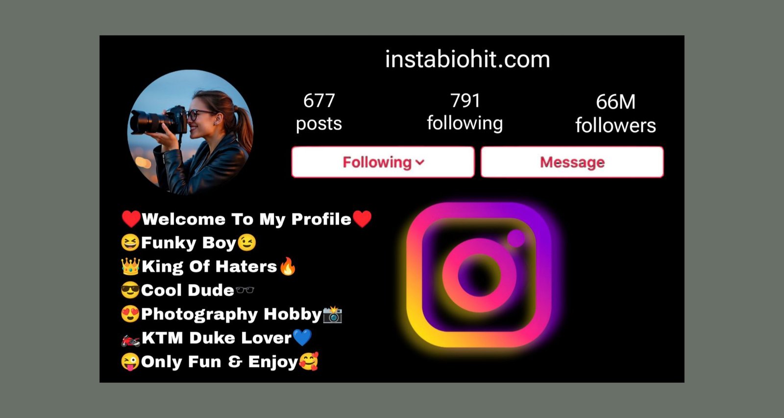 221+ Letest Photography Bio For Instagram (Boys And Girls)