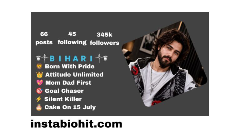 Instagram Bihari Bio