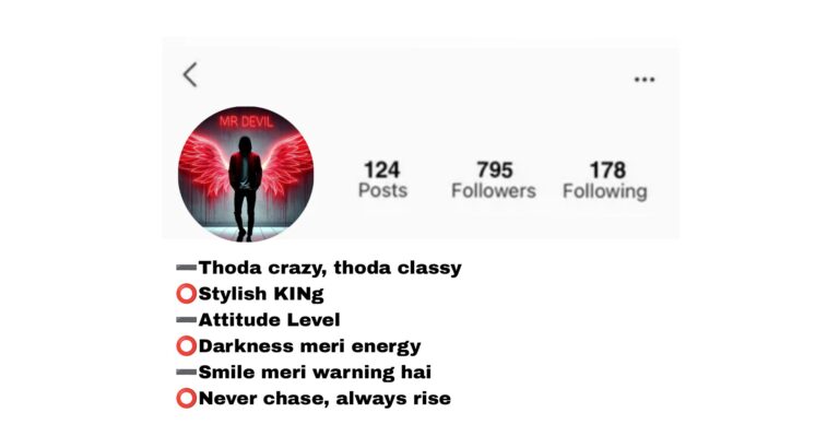 45+ Devil Bio for Instagram | Attitude, Stylish And Cool Bio