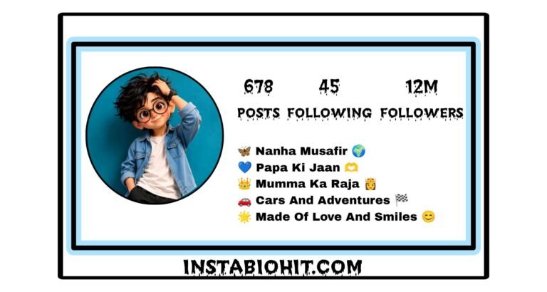 Instagram Bio For Little Boy